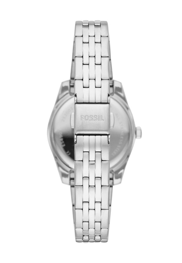 Fossil - FOSSIL - Zegarek ES4897. Kolor: srebrny. Materiał: materiał