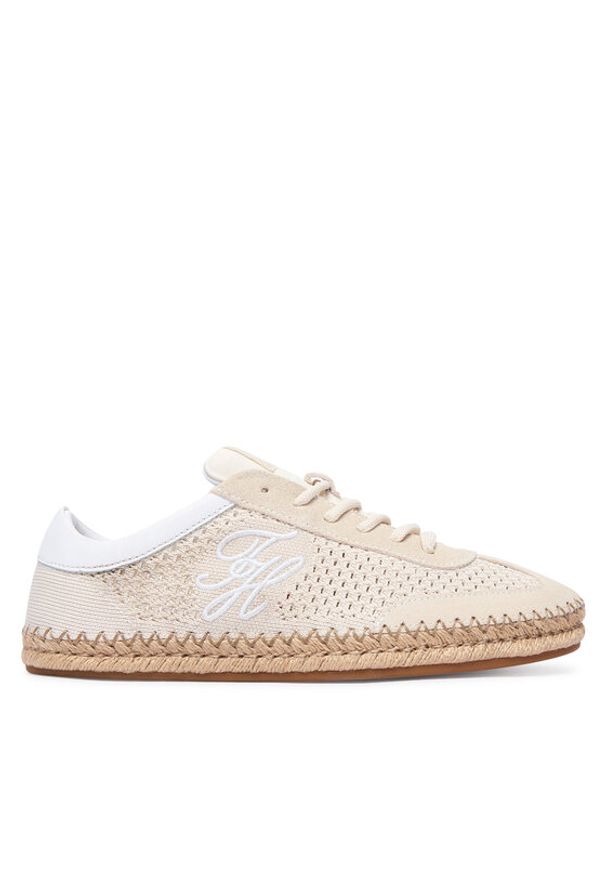 TOMMY HILFIGER - Tommy Hilfiger Espadryle Th Heritage Rope Sneaker FW0FW09406 Beżowy. Kolor: beżowy. Materiał: materiał