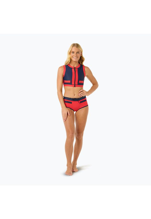 RIPCURL - Góra od stroju kąpielowego Rip Curl Coco Short Sleeve Vest. Kolor: niebieski