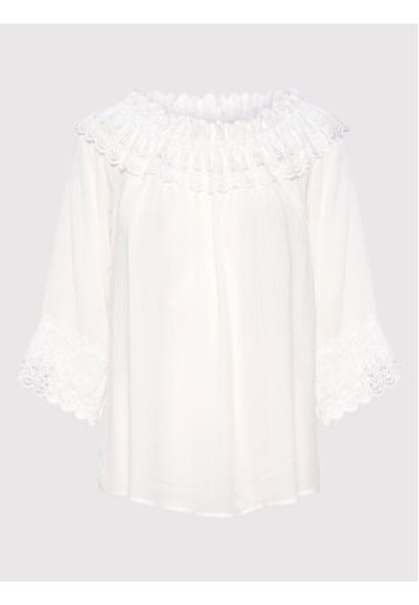 Cream Bluzka Bea 10608022 Biały Relaxed Fit. Kolor: biały. Materiał: wiskoza