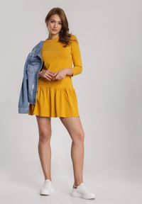 Renee - Żółta Sukienka Lamelirea. Kolor: żółty #4