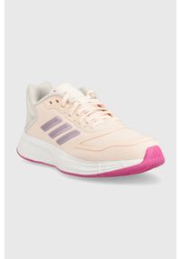 adidas Performance buty do biegania Duramo 10 kolor beżowy. Zapięcie: sznurówki. Kolor: beżowy. Materiał: syntetyk, materiał, guma. Szerokość cholewki: normalna #5