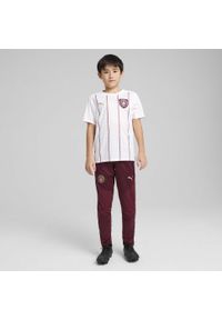 Puma - Młodzieżowe spodnie treningowe Manchester City PUMA Dark Jasper Red. Kolor: czerwony