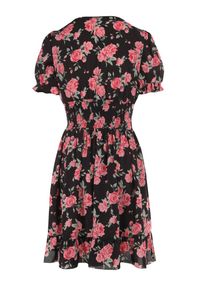 Born2be - Czarna Sukienka Aethiliana. Kolor: czarny. Długość rękawa: krótki rękaw. Długość: mini #7
