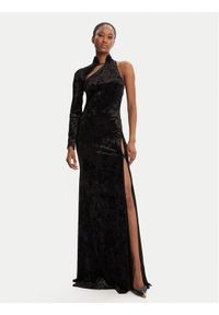 Versace Jeans Couture Sukienka wieczorowa 79HAO910 J0193 Czarny Slim Fit. Kolor: czarny. Materiał: syntetyk. Styl: wizytowy
