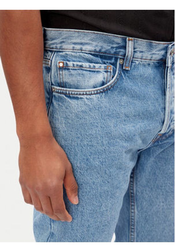 Pepe Jeans Jeansy PM207394 Niebieski Straight Fit. Kolor: niebieski