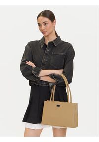 Tommy Jeans Torebka Tjw American Cool Med Tote AW0AW17297 Beżowy. Kolor: beżowy. Materiał: skórzane #4