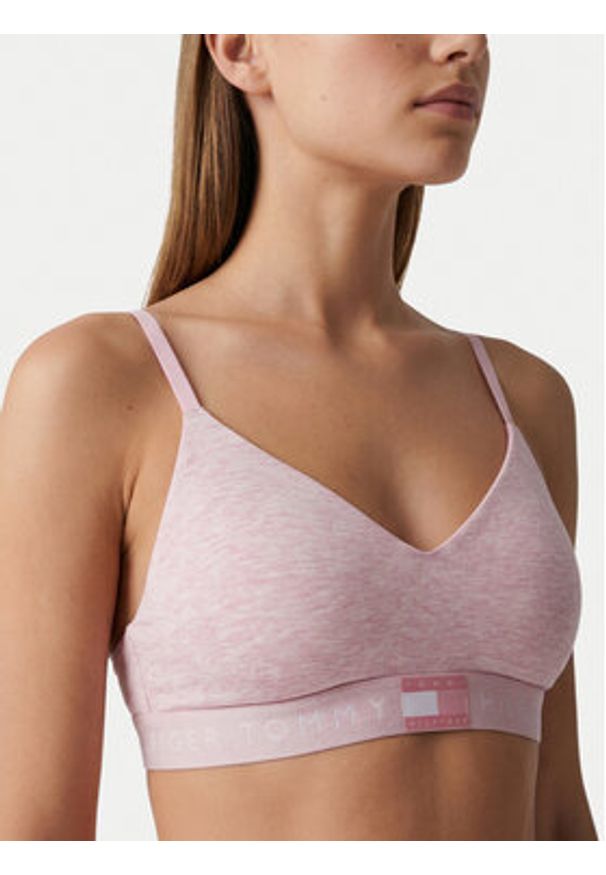 TOMMY HILFIGER - Tommy Hilfiger Biustonosz braletka UW0UW05715 Różowy jasny. Kolor: różowy. Materiał: bawełna