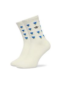 Adidas - adidas Skarpety długie JV7833 Écru. Kolor: kremowy. Materiał: bawełna #5