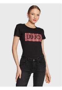 Liu Jo T-Shirt WA3467 JS923 Czarny Regular Fit. Kolor: czarny. Materiał: bawełna #1