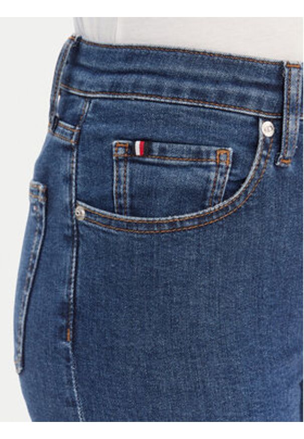 TOMMY HILFIGER - Tommy Hilfiger Jeansy WW0WW47689 Niebieski Skinny Fit. Kolor: niebieski