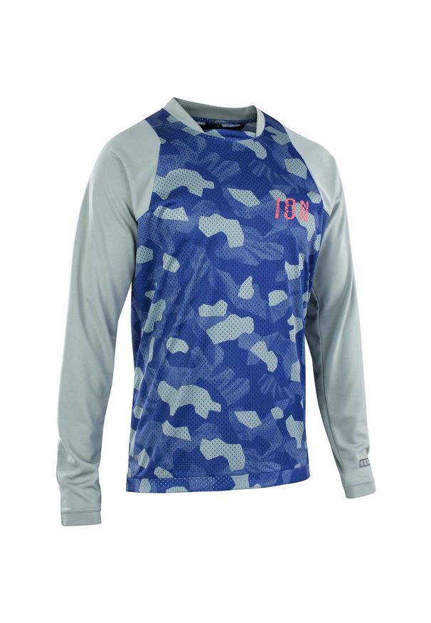 Longsleeve rowerowy męski ION Scrub tidal green. Kolor: zielony. Długość rękawa: długi rękaw. Sport: kolarstwo