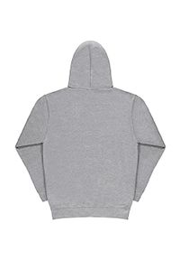 SG - Męska Gładka Bluza Sportowa Przez Głowę Kaptur. Kolor: biały. Wzór: gładki