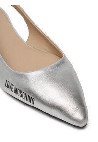 Love Moschino - LOVE MOSCHINO Sandały JA11021G1MIF0902 Srebrny. Kolor: srebrny. Materiał: skóra