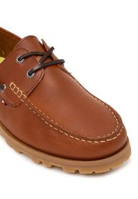 TOMMY HILFIGER - Tommy Hilfiger Mokasyny Light Lth FM0FM05746 Brązowy. Kolor: brązowy. Materiał: skóra #4