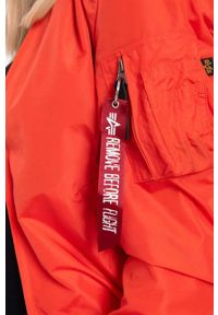 Alpha Industries kurtka bomber damski kolor czerwony przejściowa 141041.577-CZERWONY. Okazja: na co dzień. Kolor: czerwony. Styl: casual #2