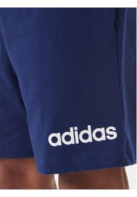 Adidas - adidas Szorty sportowe Essentials Linear JE9013 Granatowy Regular Fit. Kolor: niebieski. Materiał: bawełna. Styl: sportowy #4