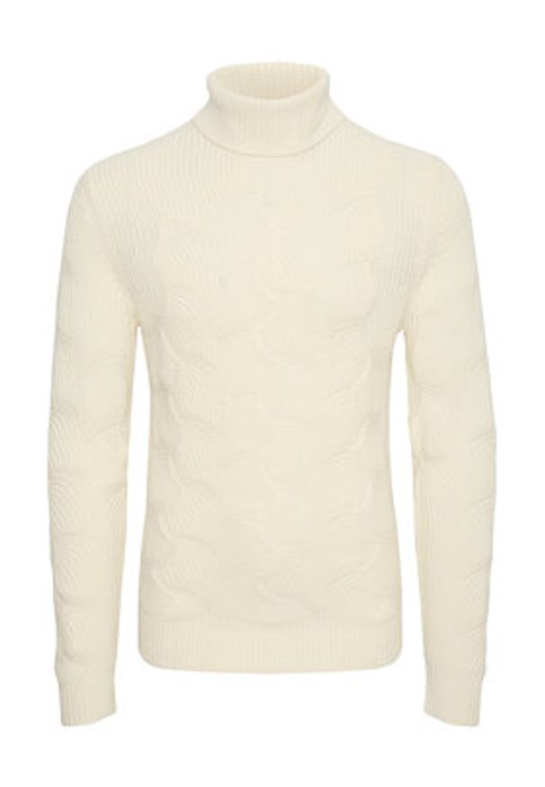 Matinique Sweter 30206853 Écru Regular Fit. Materiał: wełna
