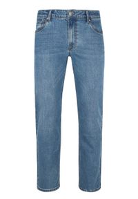 Volcano - Niebieskie jeansy, Straight Leg, D-LEON 57. Kolekcja: plus size. Kolor: niebieski #1