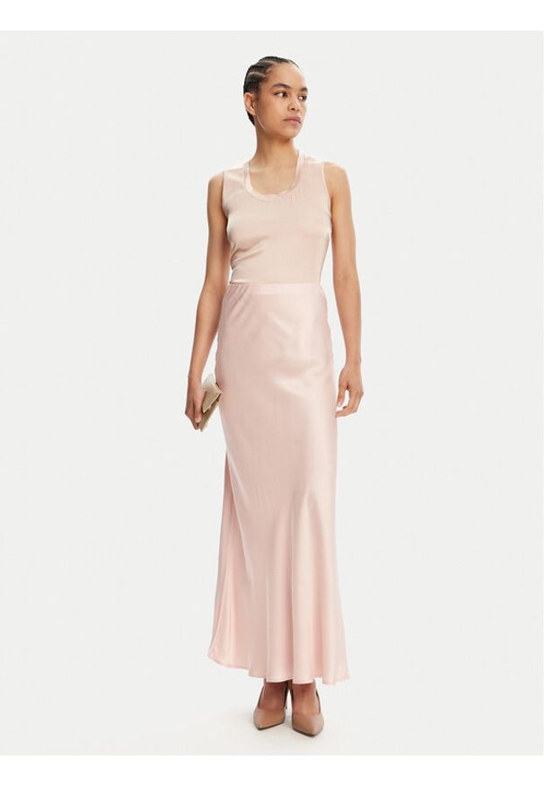 ViCOLO Spódnica maxi TD0472 Różowy Slim Fit. Kolor: różowy. Materiał: wiskoza