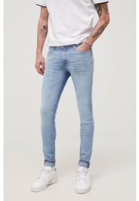 Jack & Jones jeansy męskie. Kolor: niebieski