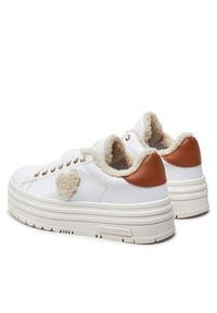 Love Moschino - LOVE MOSCHINO Sneakersy JA15366G0LIAR10A Biały. Kolor: biały. Materiał: skóra
