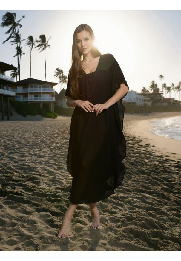 Sinsay - Sukienka plażowa - czarny. Kolor: czarny