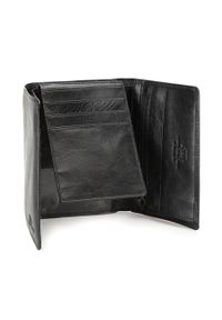 Wittchen - Męski portfel skórzany z wysuwanym panelem. Kolor: czarny. Materiał: skóra #3