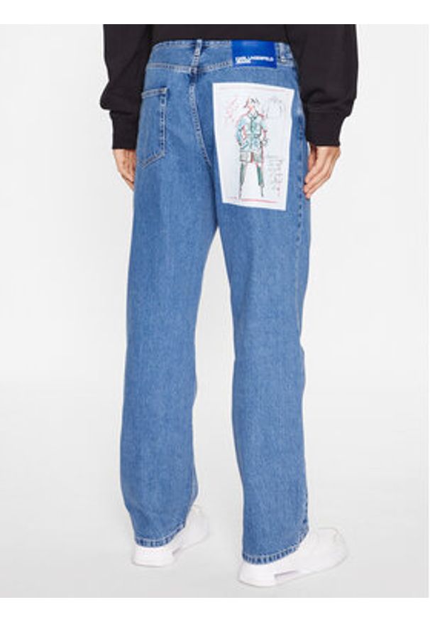 Karl Lagerfeld Jeans Jeansy 235D1112 Niebieski Relaxed Fit. Kolor: niebieski