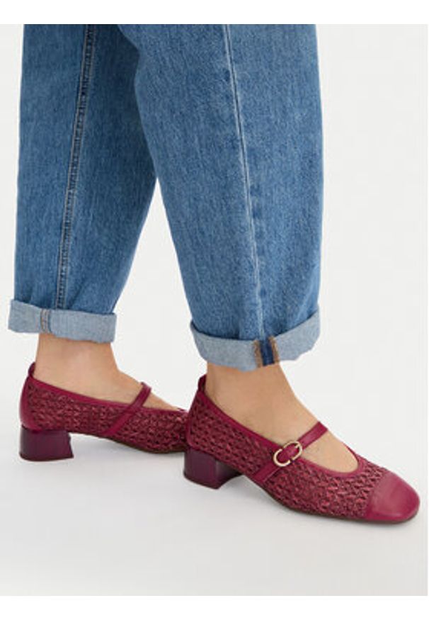 Hispanitas Czółenka RHV264686 C005 Czerwony. Kolor: czerwony. Materiał: materiał