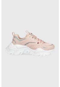 Fila sneakersy Electrove kolor różowy. Nosek buta: okrągły. Zapięcie: sznurówki. Kolor: różowy. Materiał: guma. Obcas: na platformie