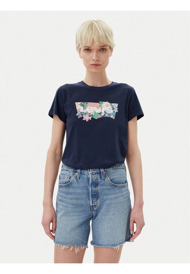 Levi's® T-Shirt A2086-0361 Granatowy Standard Fit. Kolor: niebieski. Materiał: bawełna