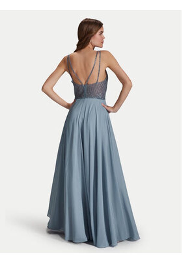 Hey Kyla Sukienka wieczorowa 5AI056HK Niebieski Regular Fit. Kolor: niebieski. Materiał: syntetyk. Styl: wizytowy