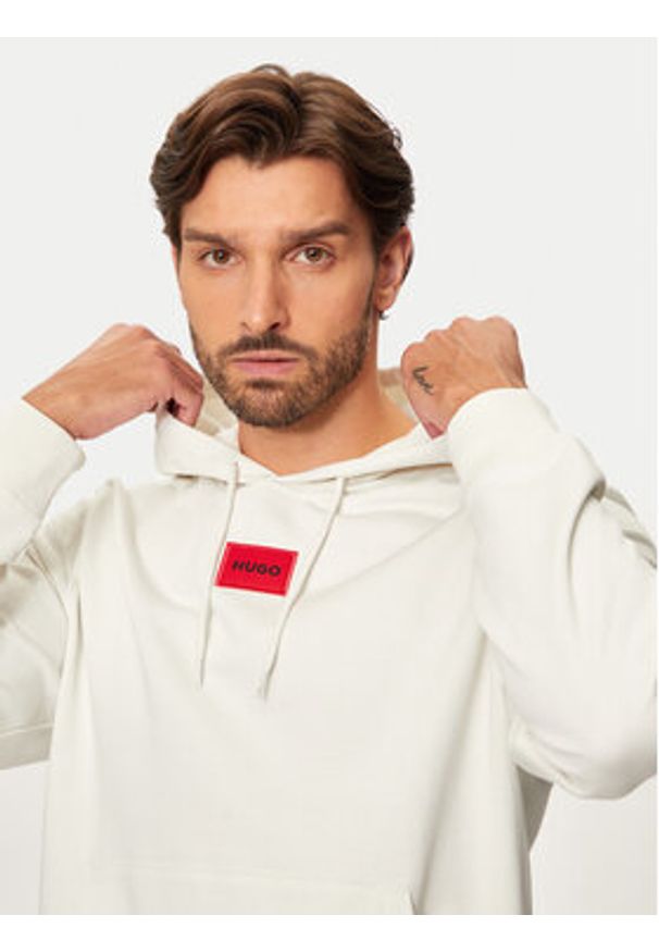 Hugo Bluza Daratschi214 50458700 Beżowy Regular Fit. Kolor: beżowy. Materiał: bawełna