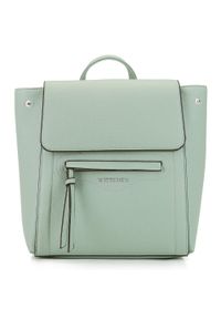 Wittchen - Damski plecak pudełkowy. Kolor: miętowy. Materiał: skóra ekologiczna. Wzór: aplikacja. Styl: elegancki #8