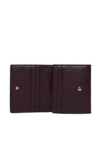 Calvin Klein Portfel Bold Ck Medium Bifold LV04F1156G Bordowy. Kolor: czerwony. Materiał: skóra #2