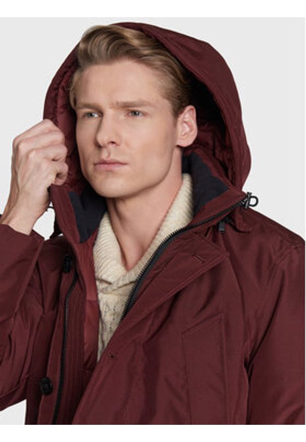 BOSS - Boss Kurtka zimowa Osiass 50477966 Bordowy Regular Fit. Kolor: czerwony. Materiał: syntetyk. Sezon: zima