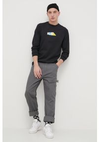 HUF Longsleeve bawełniany kolor czarny z nadrukiem. Okazja: na co dzień. Kolor: czarny. Materiał: bawełna. Długość rękawa: długi rękaw. Wzór: nadruk. Styl: casual #5