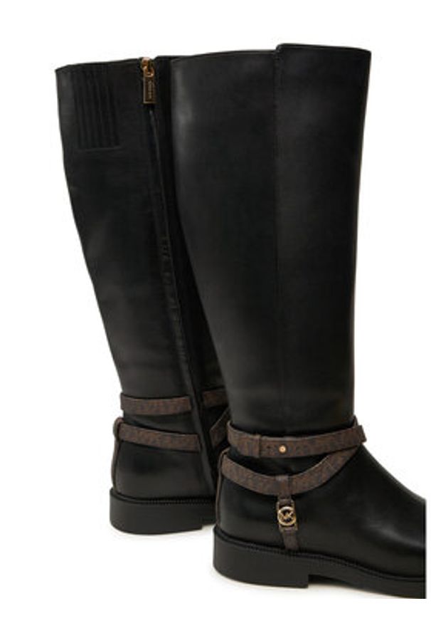 MICHAEL Michael Kors Kozaki Abigail Leather Riding Boot 40F4ABMB7L Czarny. Kolor: czarny. Materiał: skóra