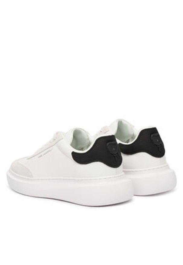Karl Lagerfeld - KARL LAGERFELD Sneakersy Kore KL56525A Biały. Kolor: biały. Materiał: skóra