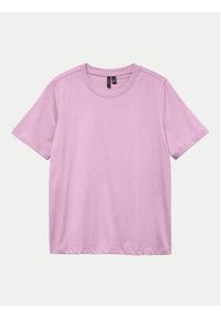 Vero Moda T-Shirt Paulina 10316991 Różowy Regular Fit. Kolor: różowy. Materiał: bawełna #3