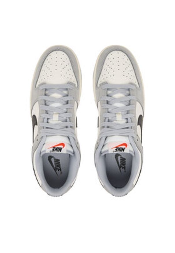 Nike Sneakersy Dunk Low IB3079 101 Szary. Kolor: szary. Materiał: nubuk, skóra