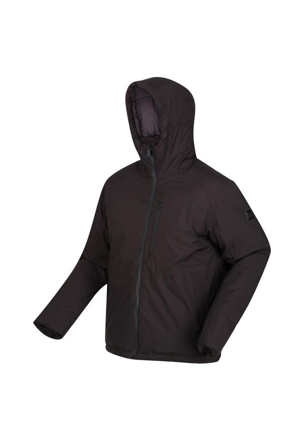 Regatta - Calehurst męska trekkingowa kurtka zimowa przeciwdeszczowa. Kolor: czarny. Materiał: poliester. Sezon: zima. Sport: turystyka piesza