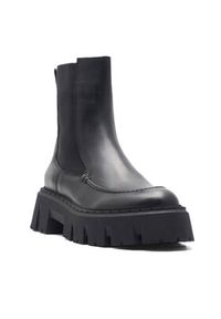 Badura Botki TAROUCA-23FW11 Czarny. Kolor: czarny. Materiał: skóra #8