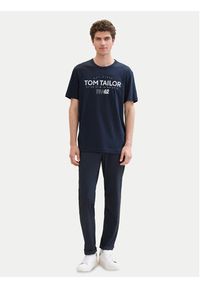 Tom Tailor T-Shirt 1041871 Granatowy Regular Fit. Kolor: niebieski. Materiał: bawełna #4