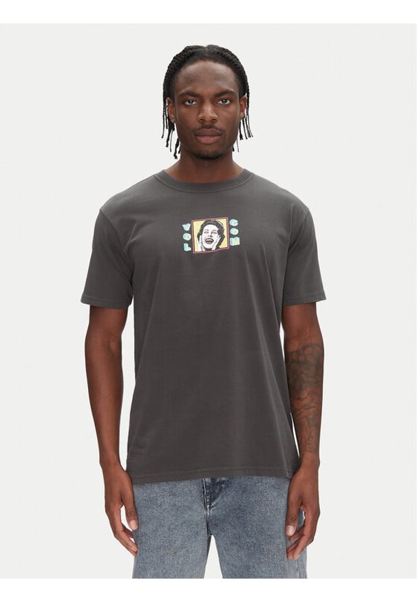 Volcom T-Shirt Space Thing A5212502 Szary Classic Fit. Kolor: szary. Materiał: bawełna