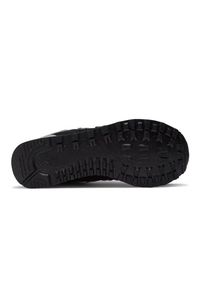 Buty New Balance sneakersy M WL574EVB czarne. Okazja: na co dzień. Kolor: czarny. Materiał: guma, zamsz, materiał, skóra. Szerokość cholewki: normalna. Model: New Balance 574 #6