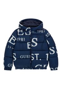 Guess Kids Kurtka zimowa H5BJ00 WCFM0 Granatowy Regular Fit. Kolor: niebieski. Materiał: syntetyk. Sezon: zima