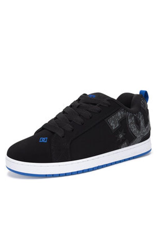 DC Sneakersy COURT GRAFFIK DC01661063 Czarny. Kolor: czarny. Materiał: nubuk, skóra