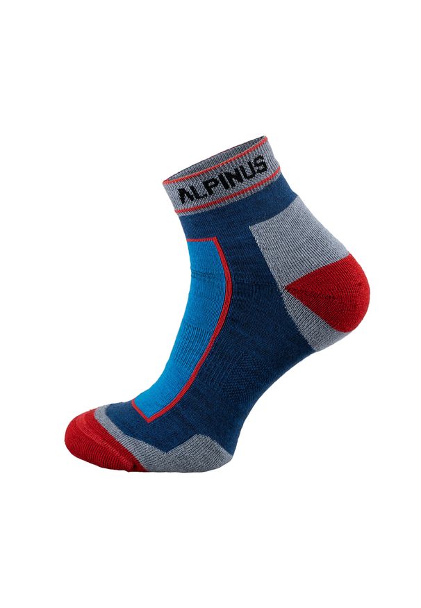 Skarpety trekkingowe Alpinus Sveg Low. Kolor: czerwony, niebieski, wielokolorowy. Materiał: wełna. Sport: turystyka piesza